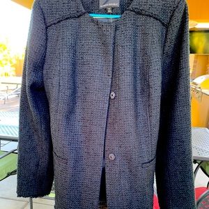 Black Banana Republic Tweed Coat